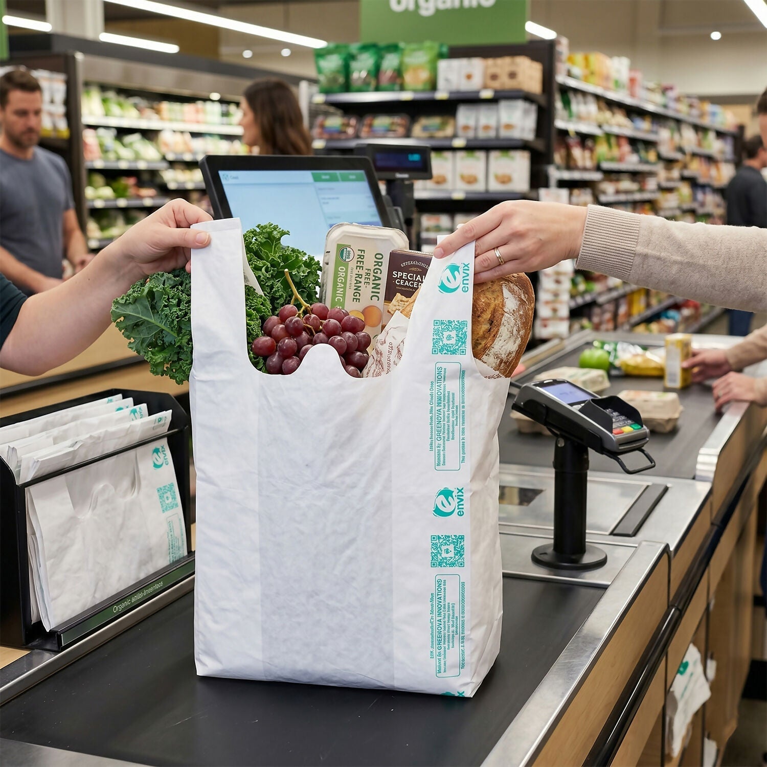 Eco-Friendly Compostable Carry Bag – Strong, Lightweight & Reusable
