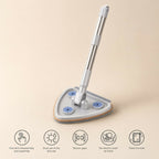 ALVENZA Triangular Microfiber Cleaning Mop for Glass, Walls & Floor Corners