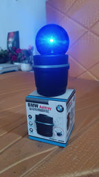 ALVENZA Car Ashtray with Lid & Blue LED Light – Portable Smokeless Design