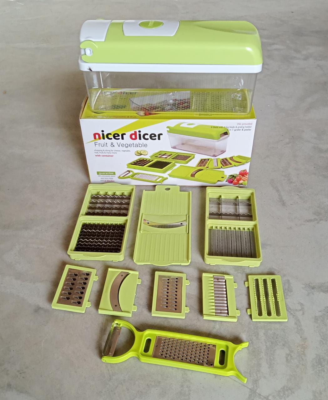 ALVENZA Manual Vegetable Slicer – 13-in-1 Multi-Cutter | Quickslice