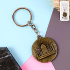 ALVENZA Taj Mahal Souvenir Keychain – Antique Brass Finish Durable Metal