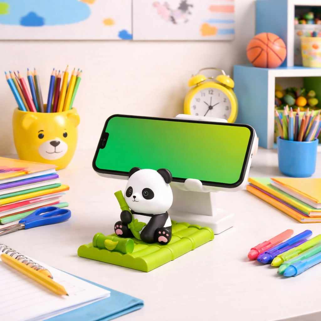 ALVENZA Cute Panda Phone Stand – Adorable Desk Accessory for Hands-Free Use