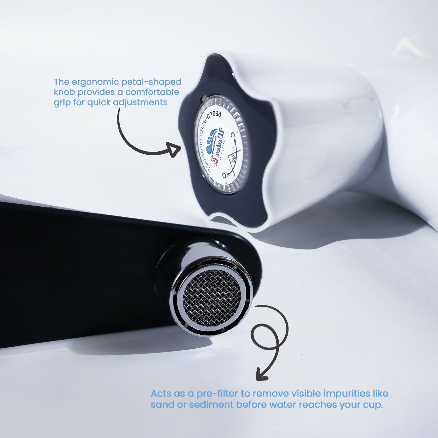 ALVENZA Plastic Water Tap - Durable Short Body with Leak-Proof Flow