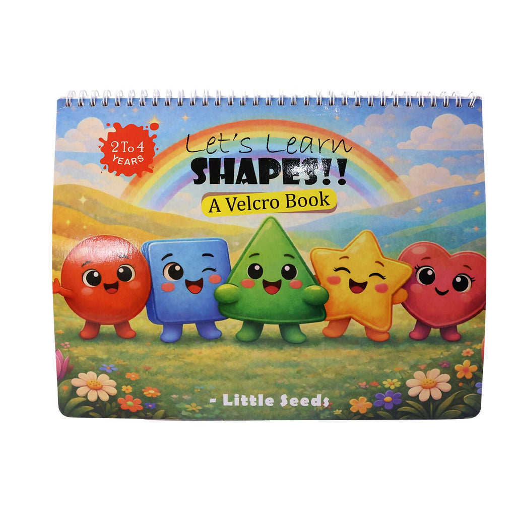 ALVENZA Shape Learning Book for Kids – Fun Velcro Activity for Toddlers
