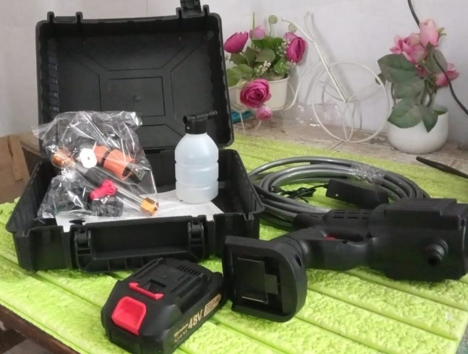 ALVENZA Wireless Car Washer Kit – 48V High Pressure & Portable | DeoDap
