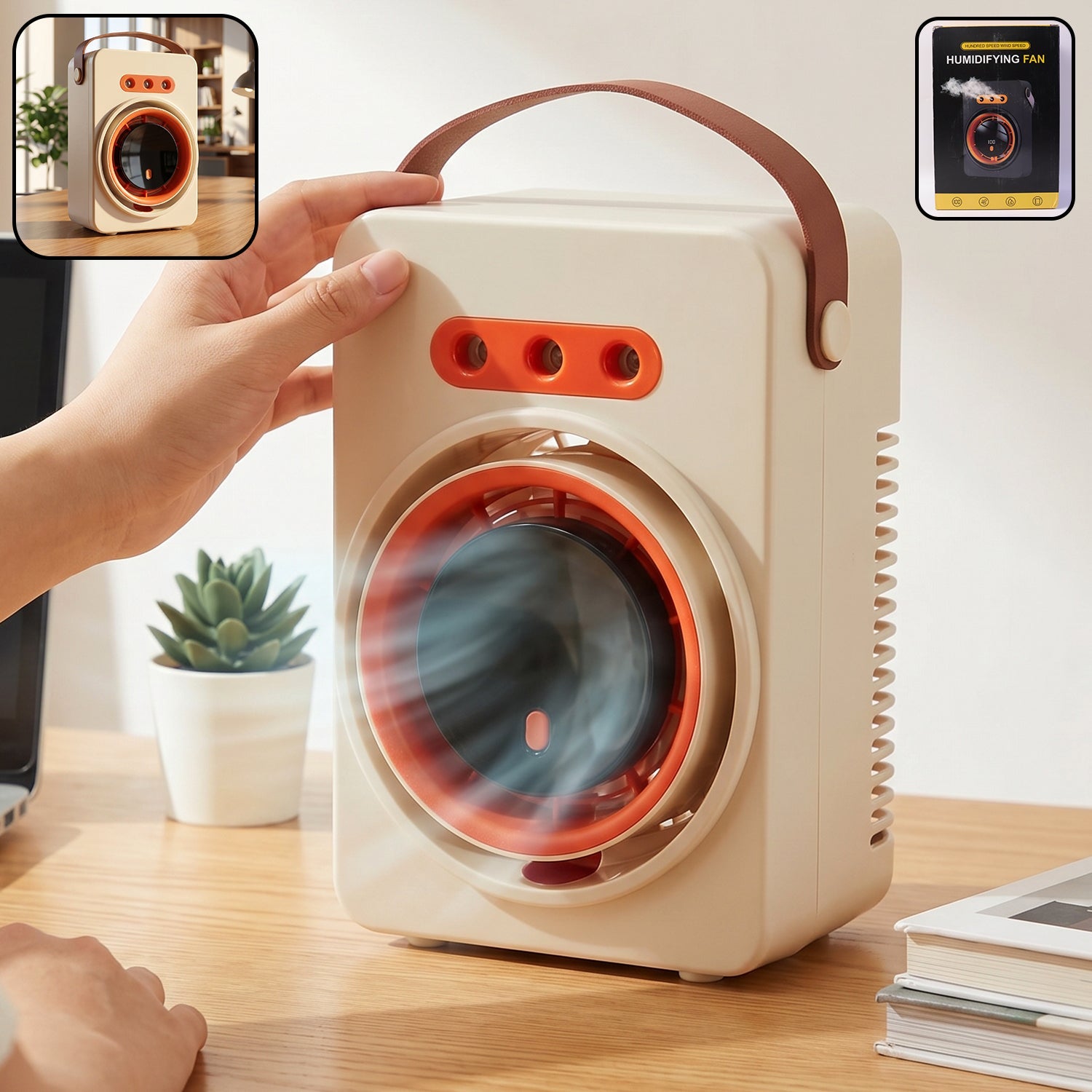 Portable Humidifying Air Cooling Fan Compact & Multi-Functional
