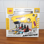 ALVENZA Toy Plane Gun Set – Launch 5 Foam Gliders for Kids Fun