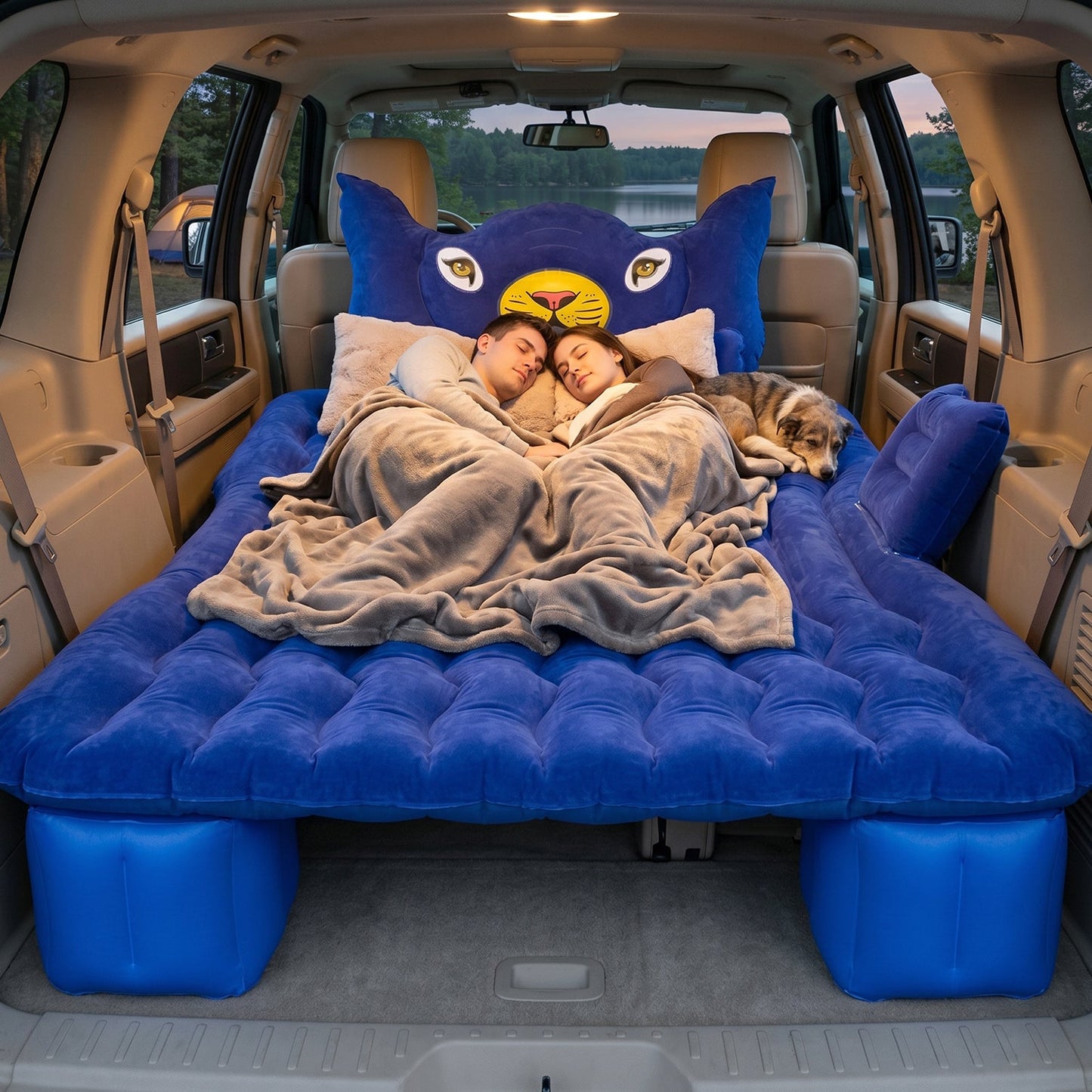  Inflatable Car Air Mattress Bed Set – Portable & Comfortable Sleep, Car Sofa - Detail 5