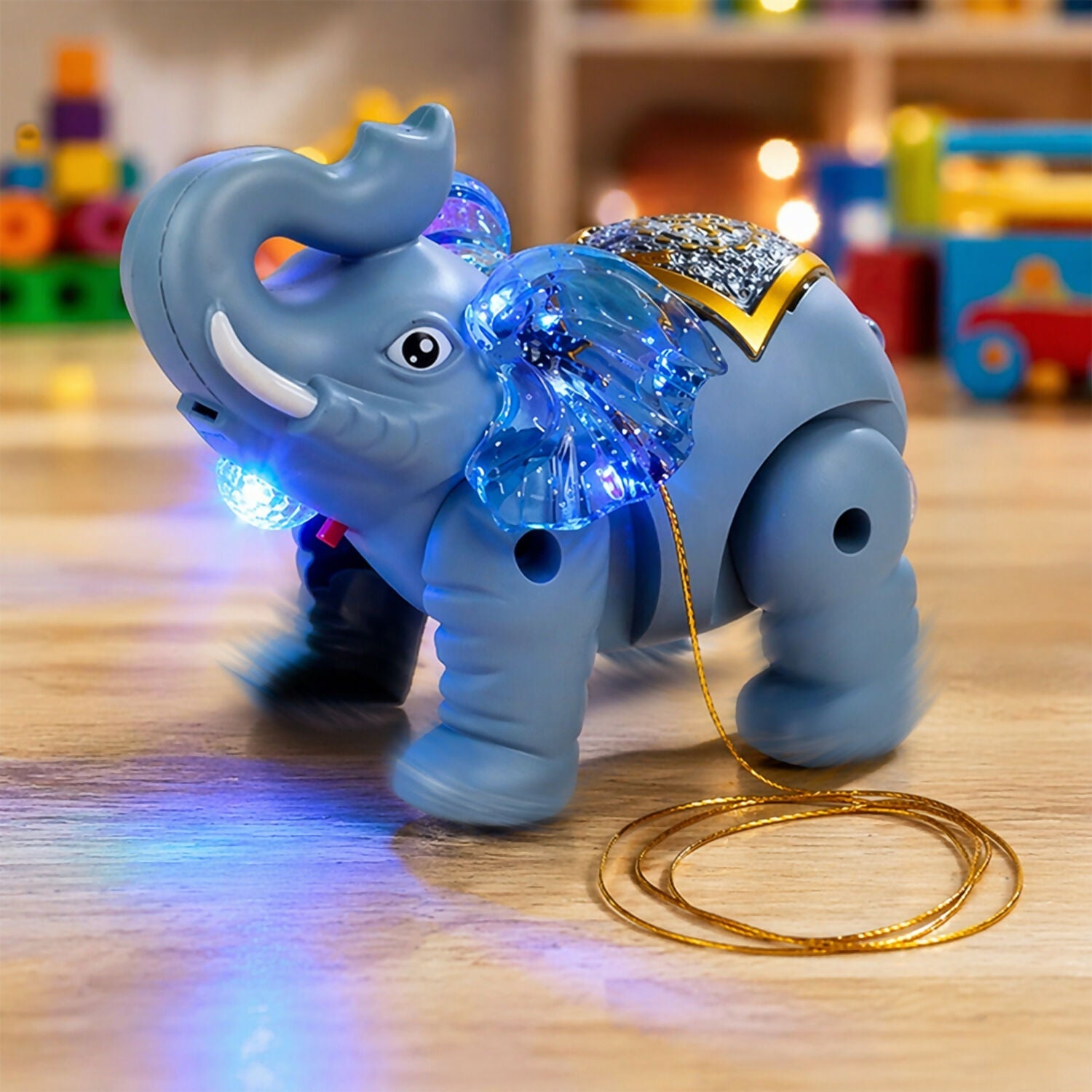 Light-Up Elephant Pull Toy – Engaging & Educational Sensory Play - Detail 5