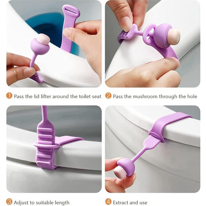  Toilet Seat Lifter – Hygienic Silicone Grip for Bathroom | ALVENZA - Detail 5