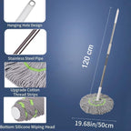  360° Spin Mop – Adjustable Handle & Microfiber Head for Effortless Cleaning - Detail 6