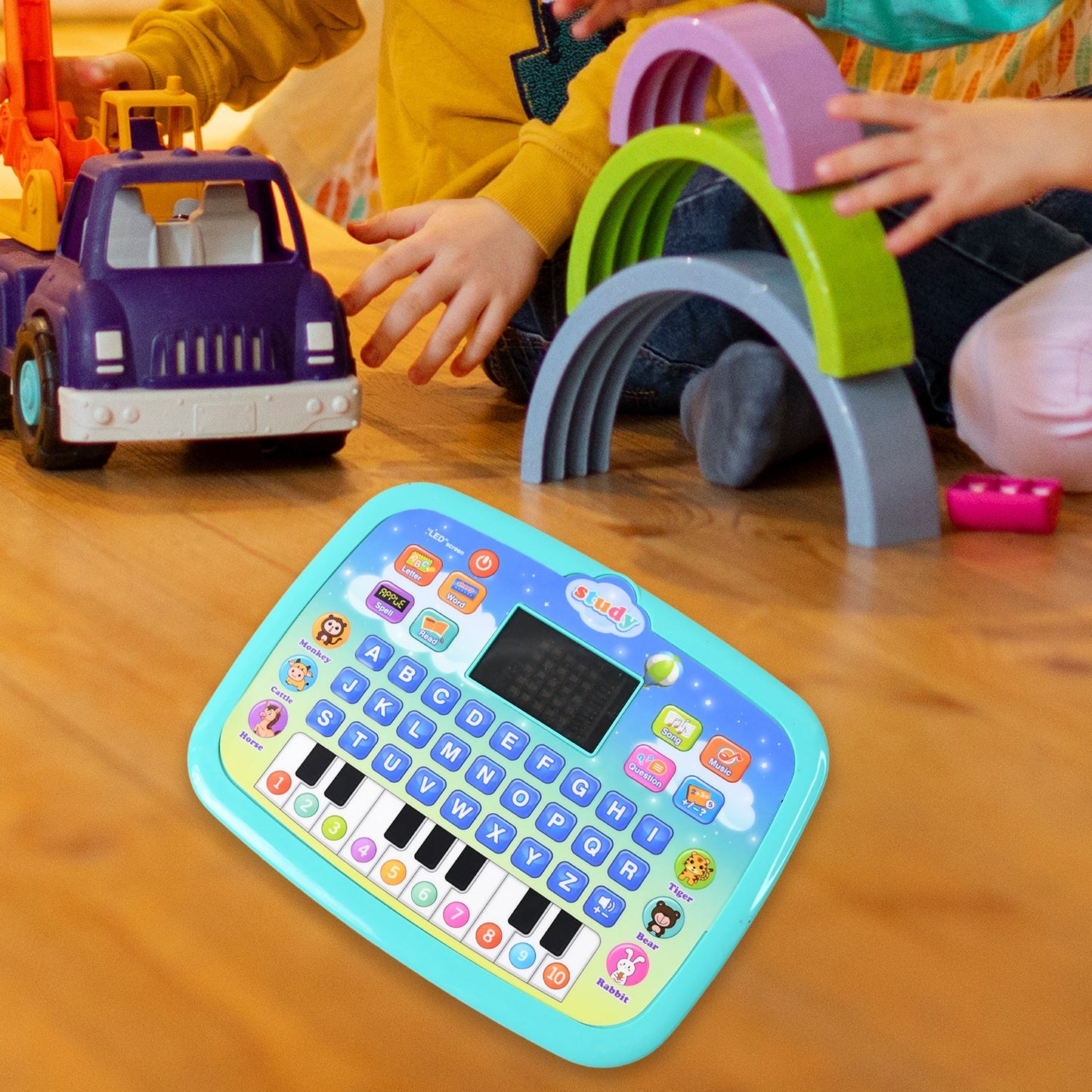  Educational Piano Laptop Toy – Interactive Learning with LED Music - Detail 6