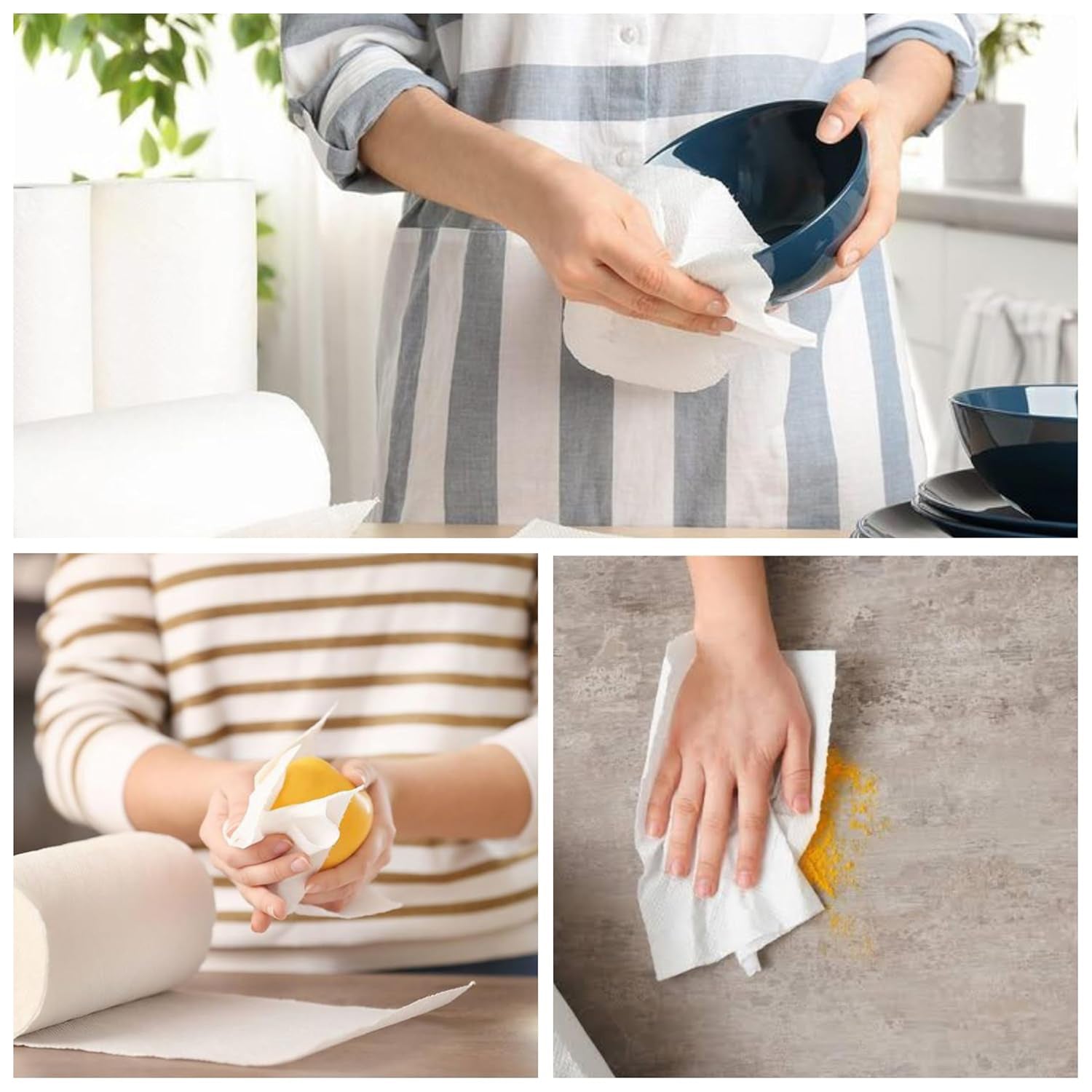  Kitchen Paper Towel Roll – 60 Super Absorbent Sheets - Detail 6