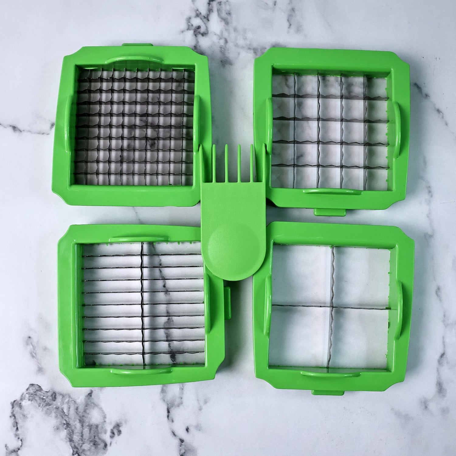  Vegetable Chopper – Quick Nicer Dicer with 4 Stainless Blades - Detail 6