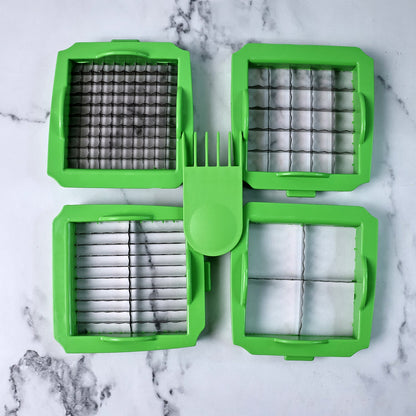  Vegetable Chopper – Quick Nicer Dicer with 4 Stainless Blades - Detail 6