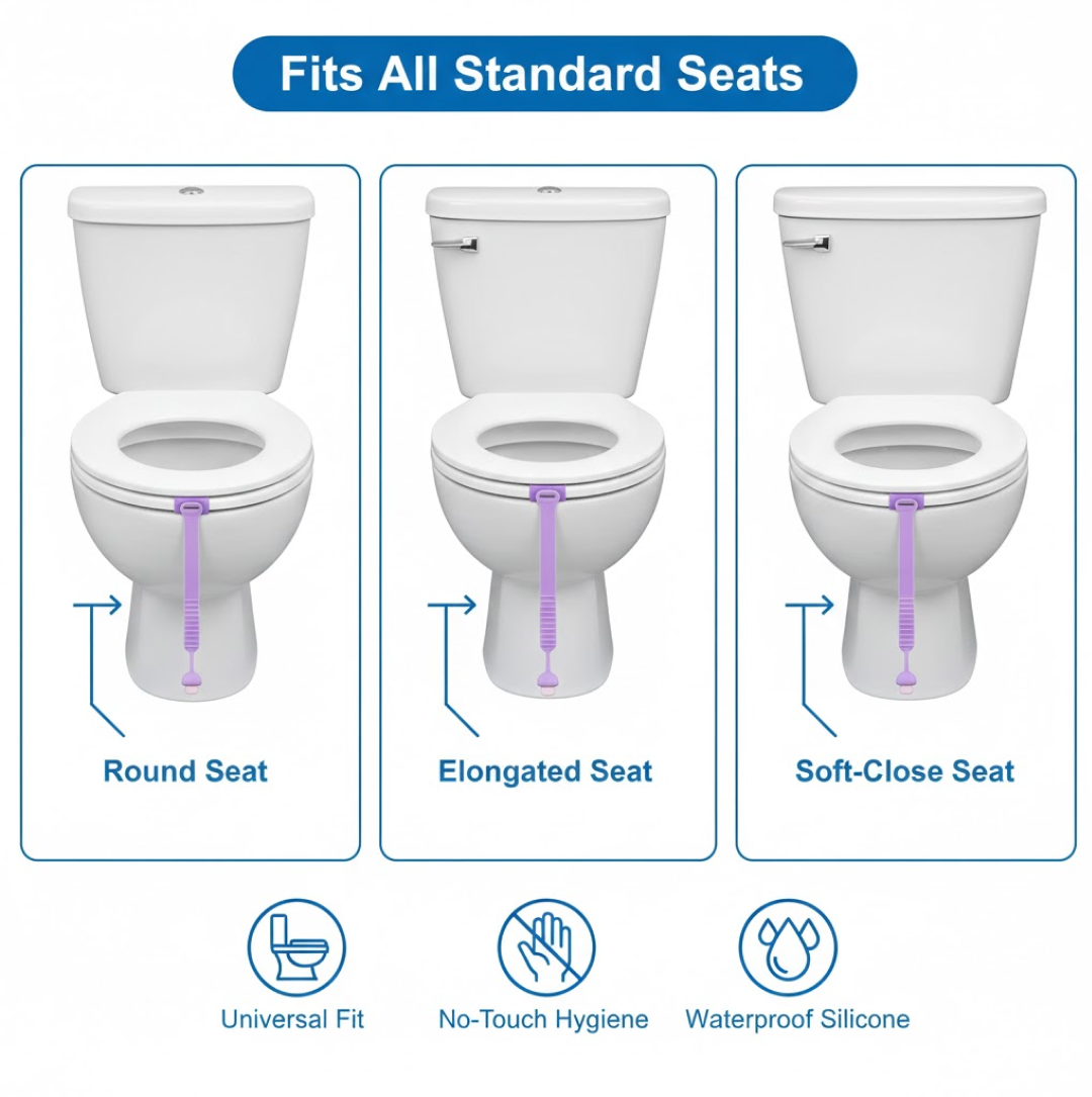  Toilet Seat Lifter – Hygienic Silicone Grip for Bathroom | ALVENZA - Detail 6