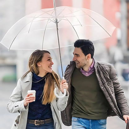  Transparent Dome Umbrella – Windproof with Comfortable Curved Handle - Detail 6