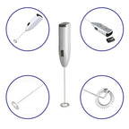  Electric Milk Frother – Handheld Wand Mixer for Coffee | ALVENZA - Detail 6