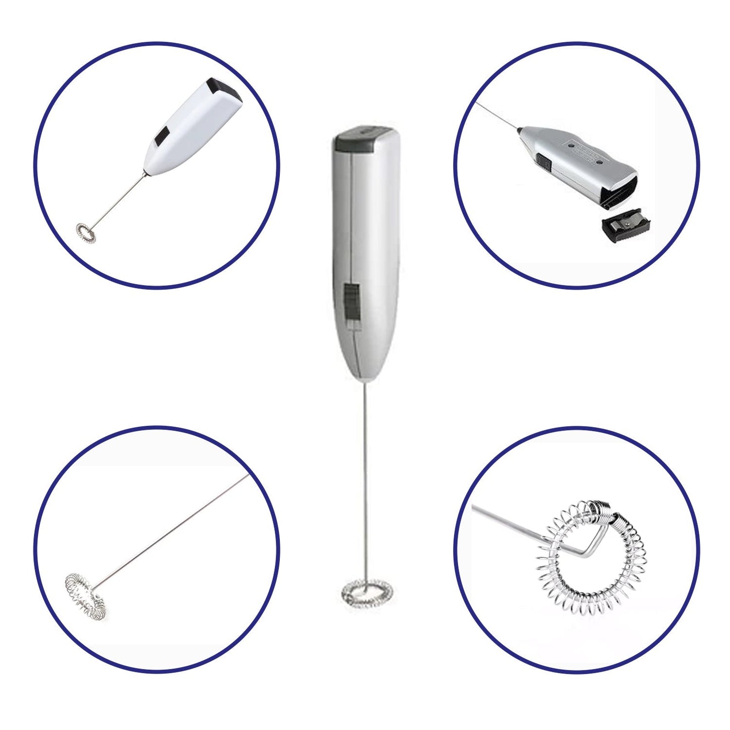  Electric Milk Frother – Handheld Wand Mixer for Coffee | ALVENZA - Detail 6