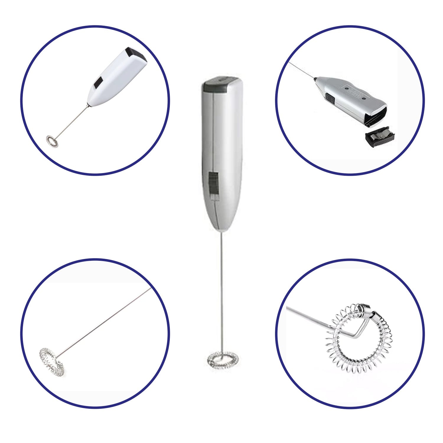  Electric Milk Frother – Handheld Wand Mixer for Coffee | ALVENZA - Detail 6