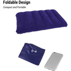  Inflatable Travel Pillow – Velvet Air Comfort (Blue) | ALVENZA - Detail 6