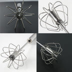  Stainless Steel Egg Whisk – Hand Push Rotary | ALVENZA - Detail 7