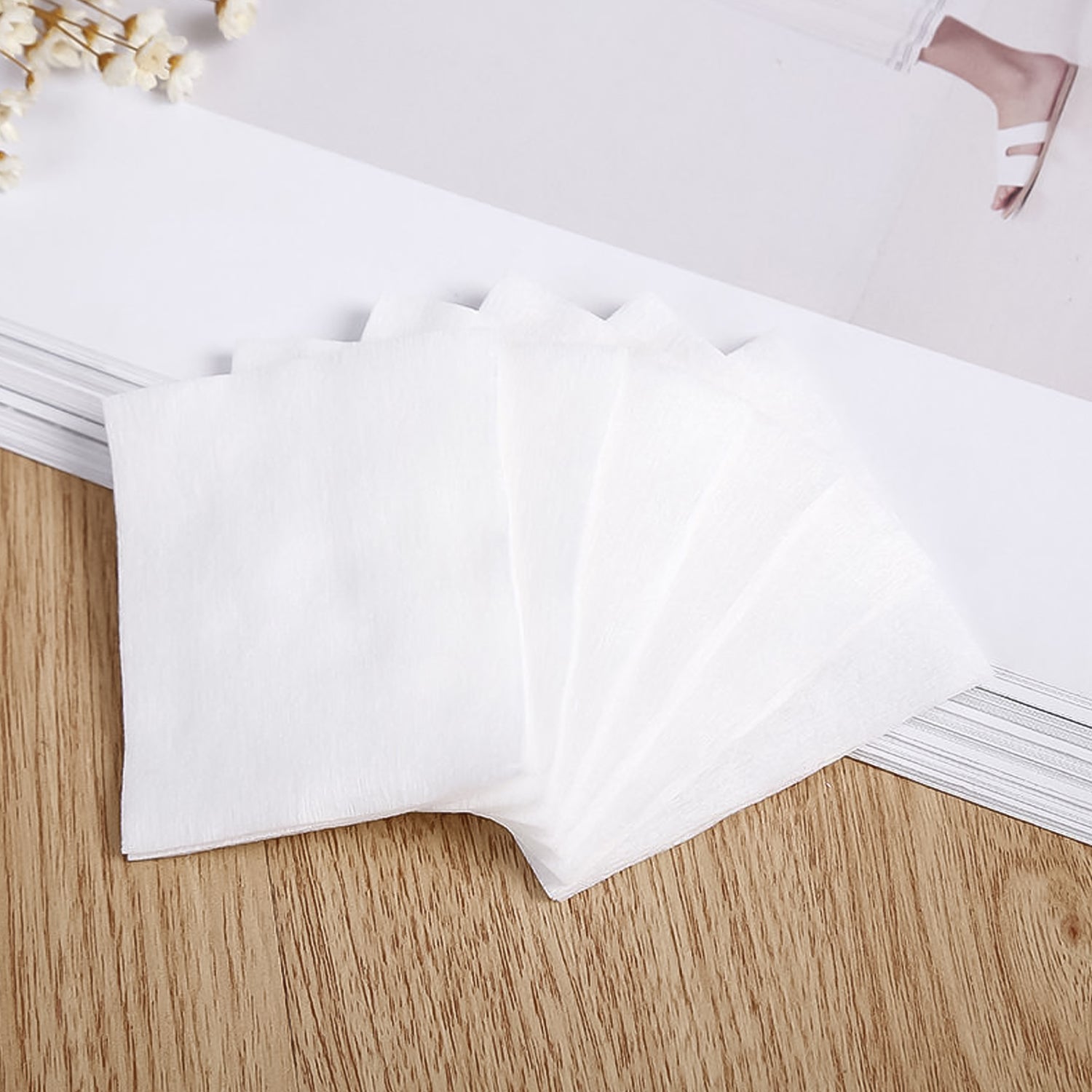  Cotton Makeup Remover Pads – Soft & Durable 40 Pack | ALVENZA - Detail 7