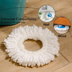  Microfiber Spin Mop Refill Head – Durable 360° Rotating Cleaning - Detail 7