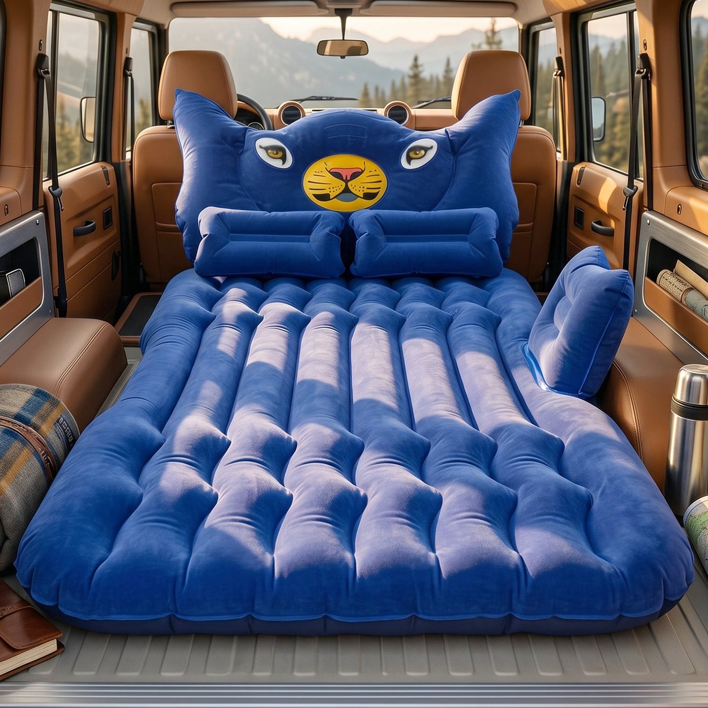  Inflatable Car Air Mattress Bed Set – Portable & Comfortable Sleep, Car Sofa - Detail 7