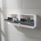  Bathroom Storage Organizer – Wall Mounted 4-Compartment Soap Holder - Detail 7