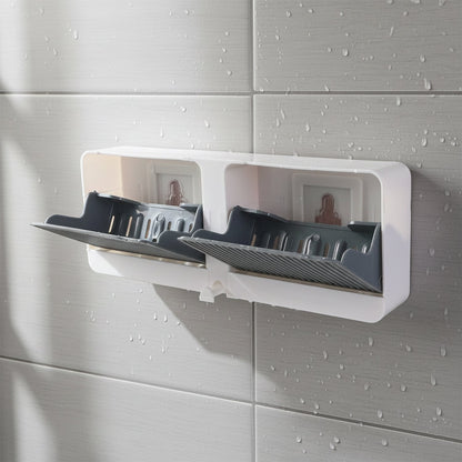  Bathroom Storage Organizer – Wall Mounted 4-Compartment Soap Holder - Detail 7