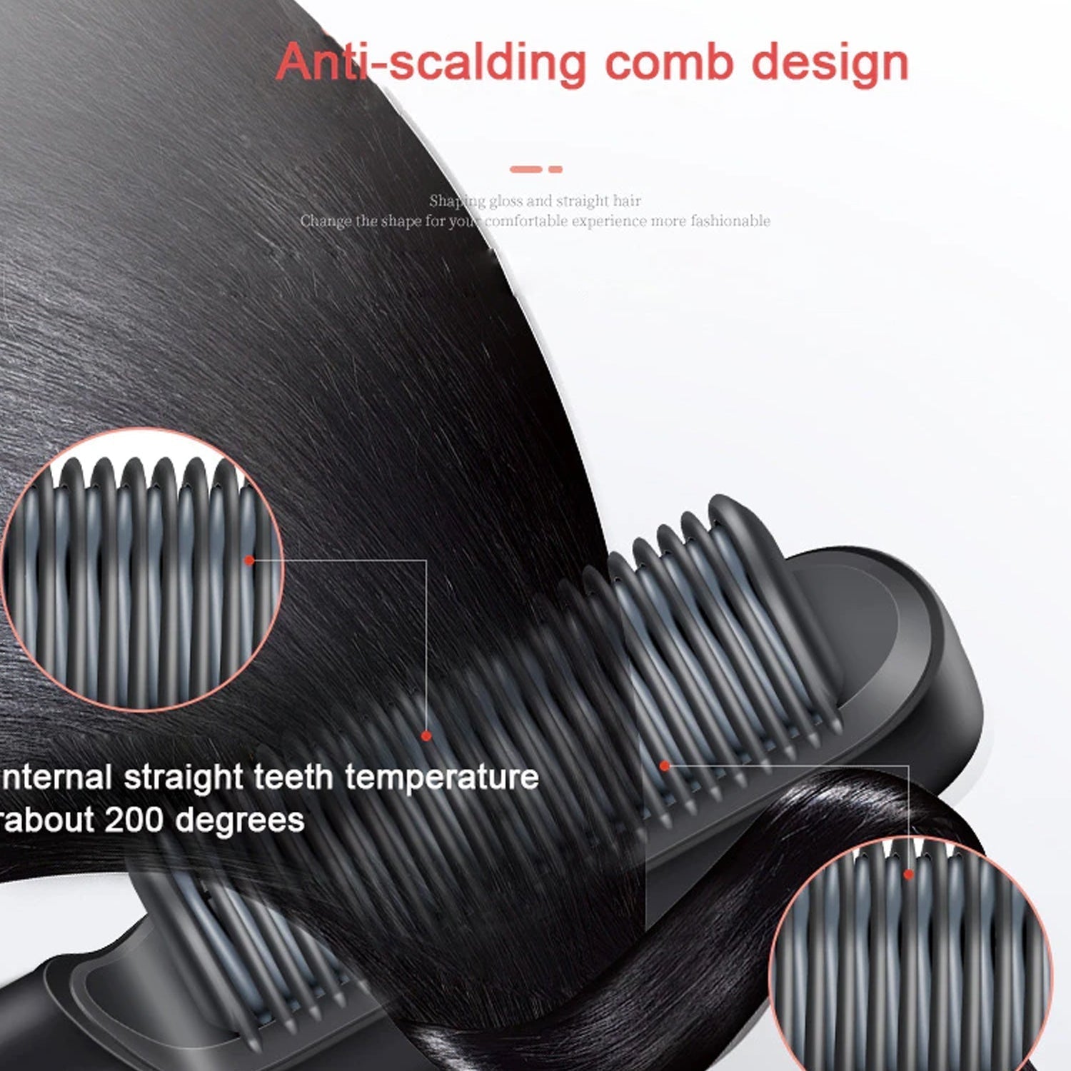 Hair Straightener – Keratin Ceramic & Scalp Massager | ALVENZA - Detail 7