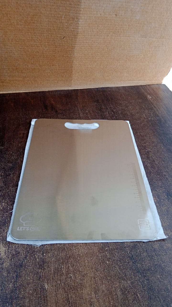 Stainless Steel Cutting Board – Rustproof with Handle 229x330mm - Detail 7