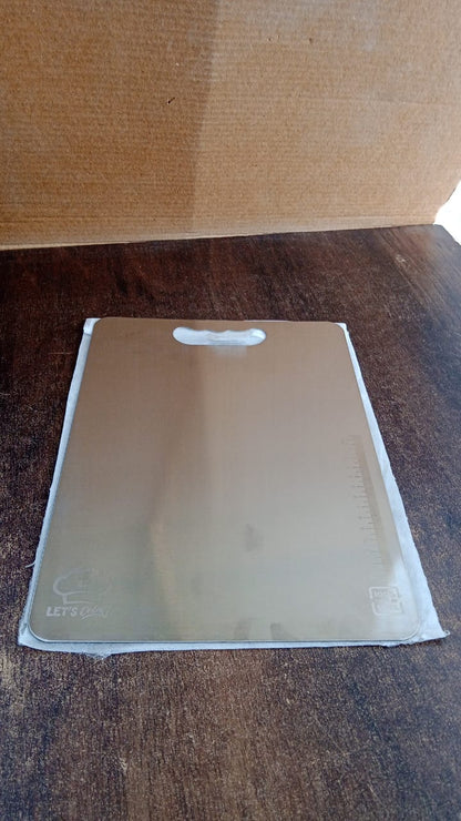  Stainless Steel Cutting Board – Rustproof with Handle 229x330mm - Detail 7