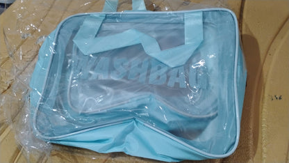  Waterproof Transparent Travel Toiletry Bag Set – 3 Sizes for Easy Organization - Detail 8