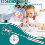  Stainless Steel Egg Whisk – Hand Push Rotary | ALVENZA - Detail 8