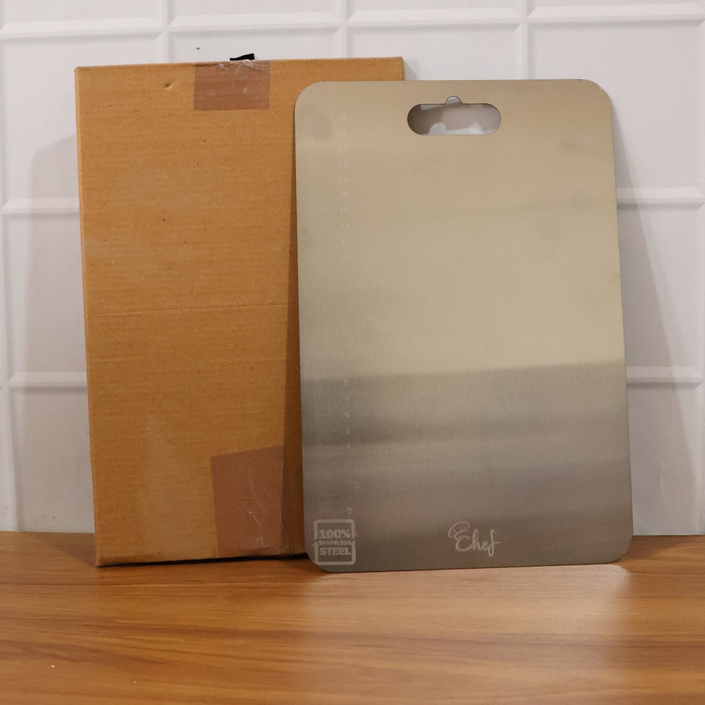  Large Stainless Steel Cutting Board – 31x20.5cm with Scale - Detail 8