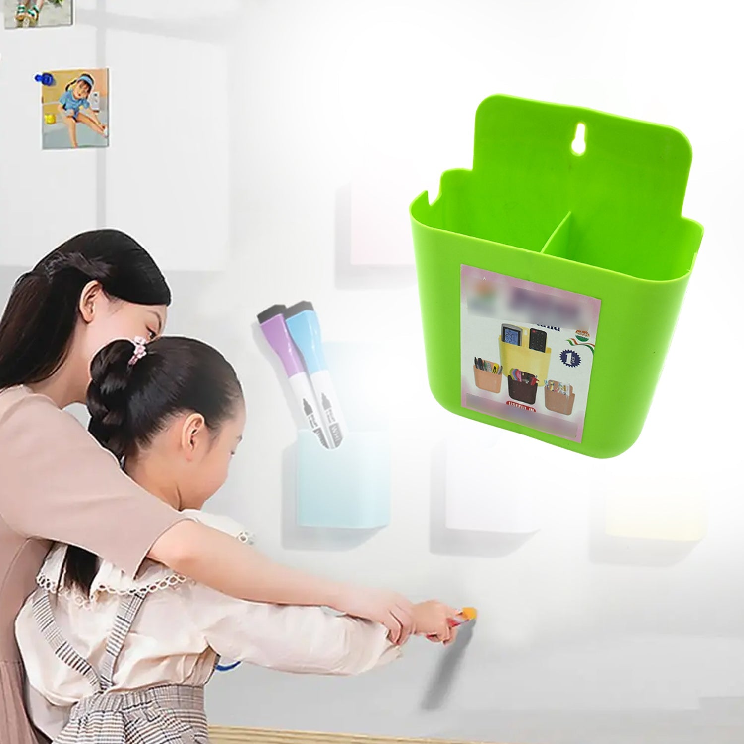  Wall Holder – 2-Section Mobile, Remote & Brush Organizer | ALVENZA - Detail 8