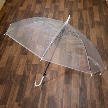  Transparent Dome Umbrella – Windproof with Comfortable Curved Handle - Detail 8