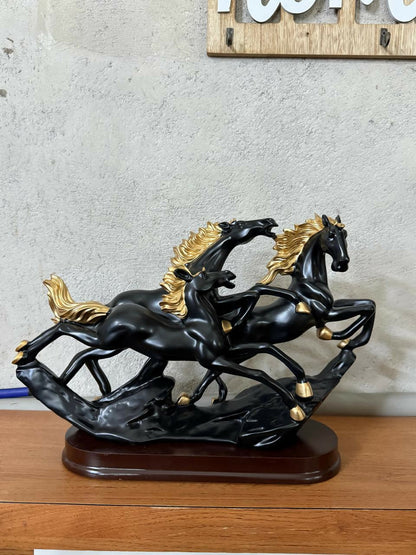  Running Horse Statue – Elegant Resin Home Decor Piece - Detail 8