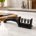  3 Stage Manual Knife Sharpener Tool for Steel and Ceramic Knives Ki... - Detail 8
