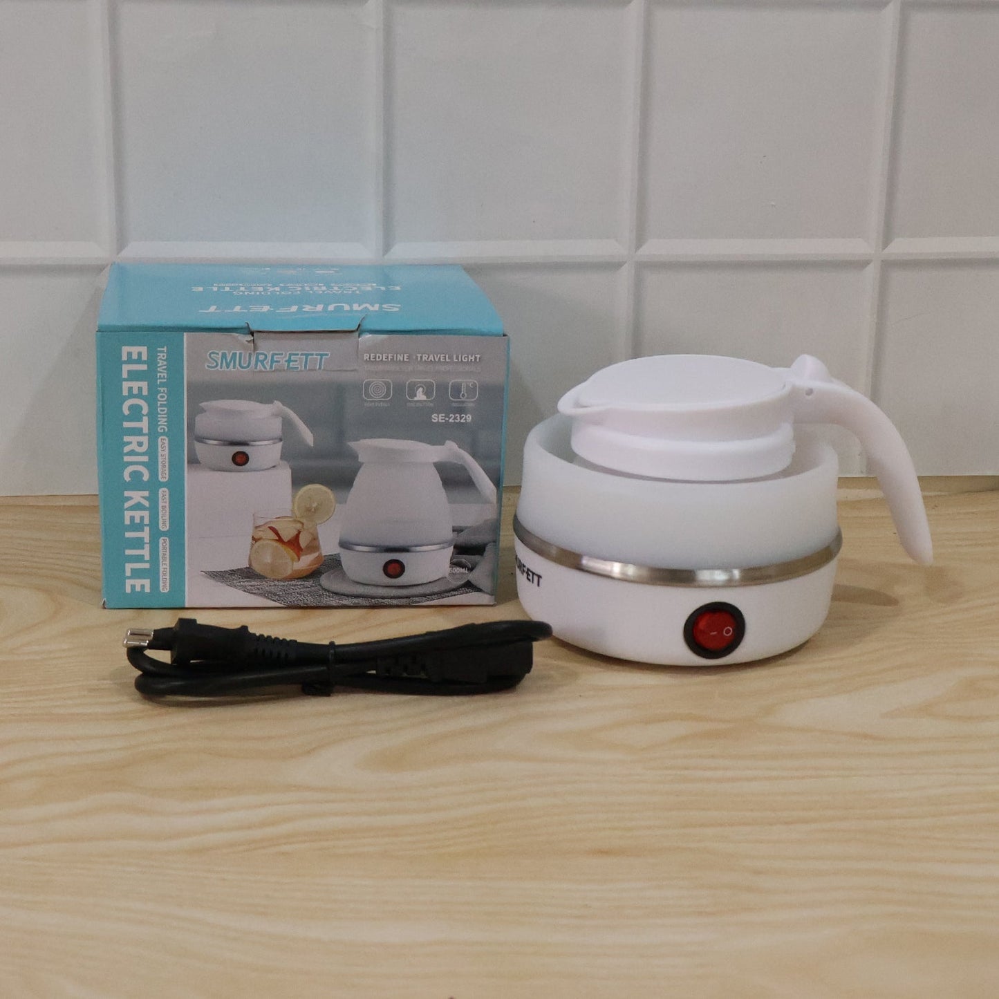  Collapsible Travel Electric Kettle 600ml Foldable Silicone Water Boiler (1 Pc) - Detail 9