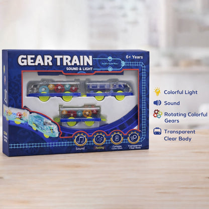 Gear Train Sound & Light – Engaging Kids Electric Train Set - Detail 9