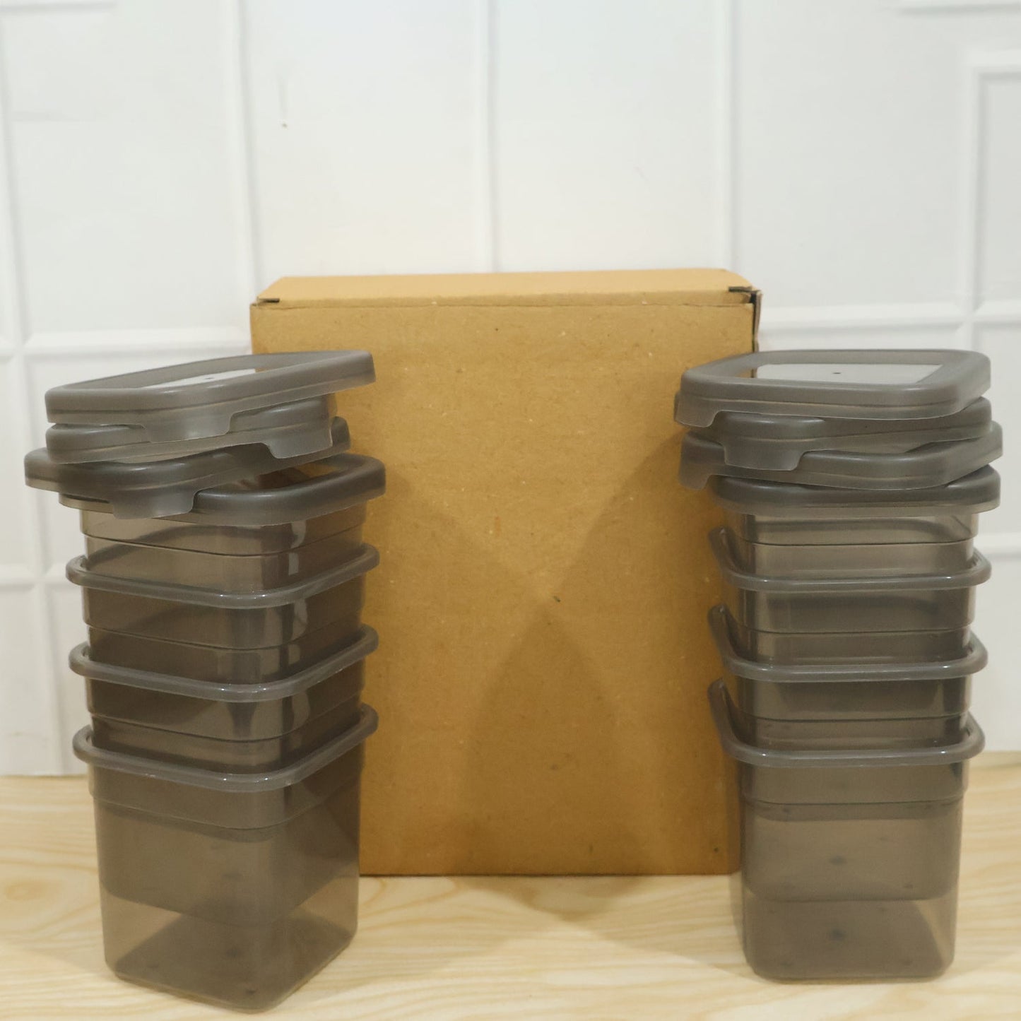  Plastic Food Storage Container Set 700ml Airtight Pantry Jars (8 Pc Set) - Detail 9