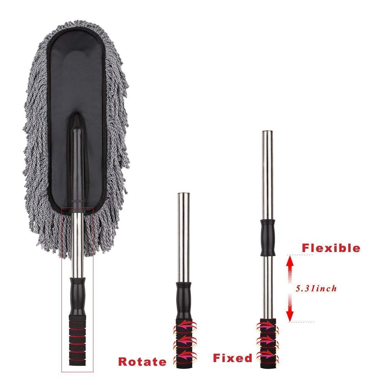  Car Duster – Retractable Handle Microfiber | ALVENZA - Detail 9
