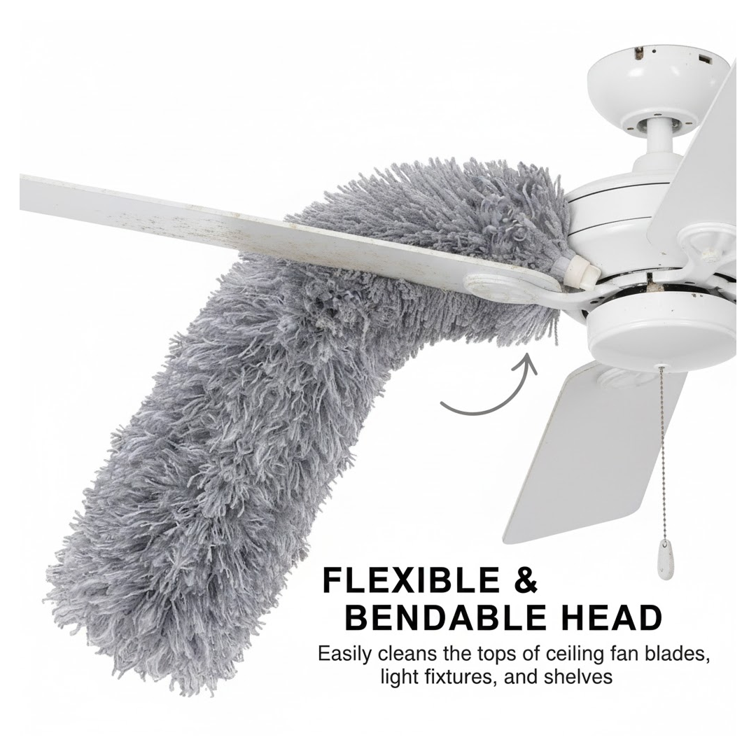  Microfiber Duster – 100-Inch Extendable Handle | ALVENZA - Detail 9