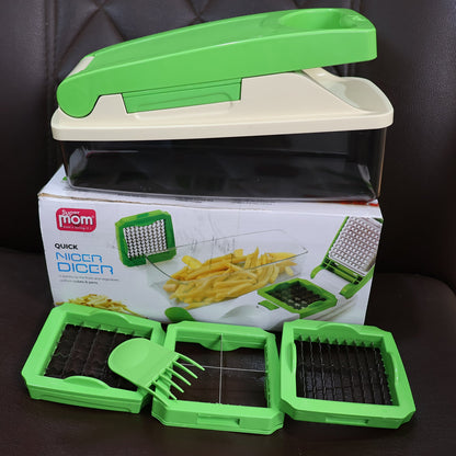  Vegetable Chopper – Quick Nicer Dicer with 4 Stainless Blades - Detail 9