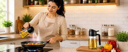 Versatile kitchen oil mister for baking, air frying and cooking