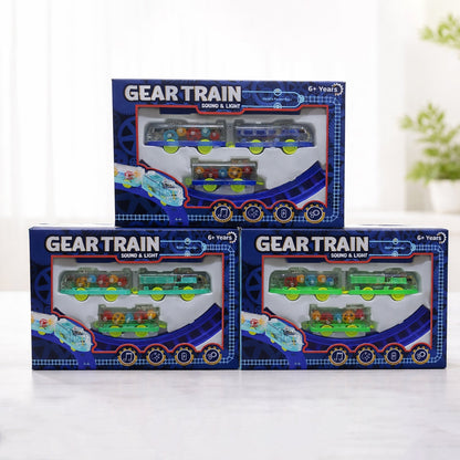  Gear Train Sound & Light – Engaging Kids Electric Train Set - Detail 10