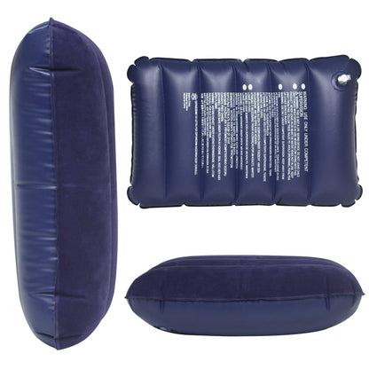  Inflatable Travel Pillow – Velvet Air Comfort (Blue) | ALVENZA - Detail 10